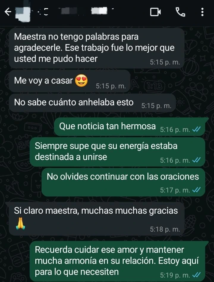 Testimonio de Alejamiento